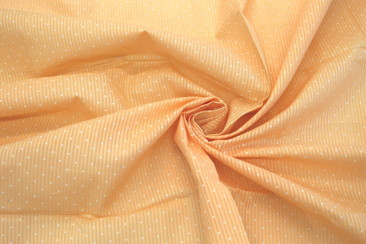 Peach Cotton Fabric with Delicate Dot Pattern – 45" x 1.25 Yards