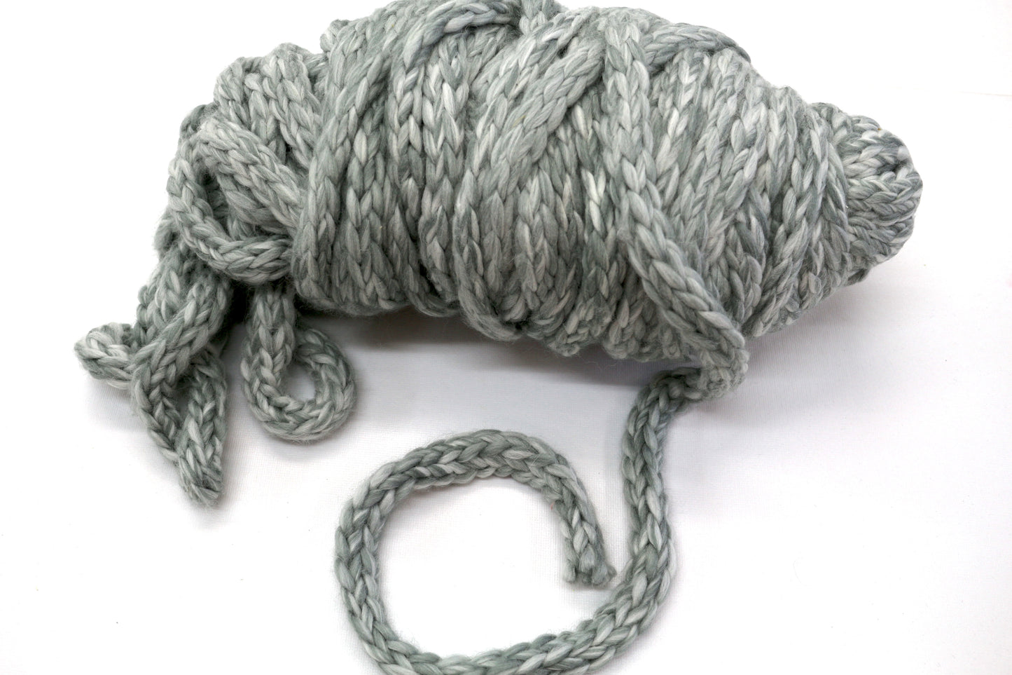 1 lb Ball of Thick Gray Yarn