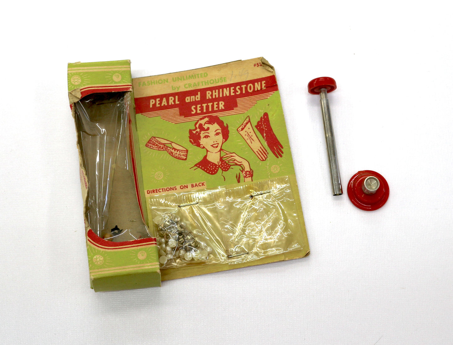 Vintage Pearl & Rhinestone Setter – In Original Package