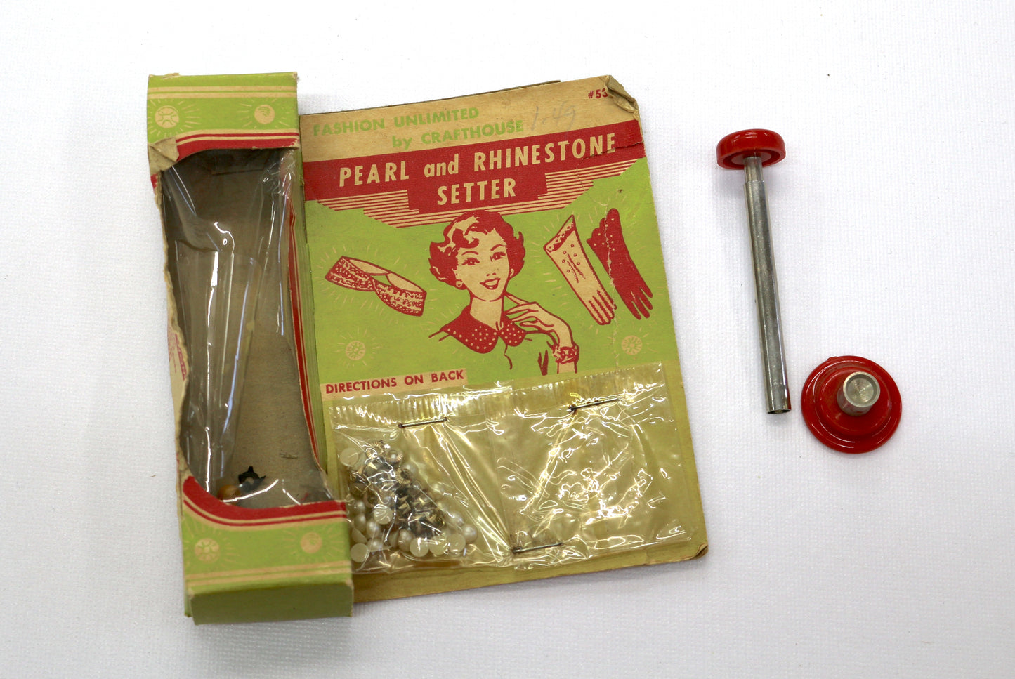 Vintage Pearl & Rhinestone Setter – In Original Package