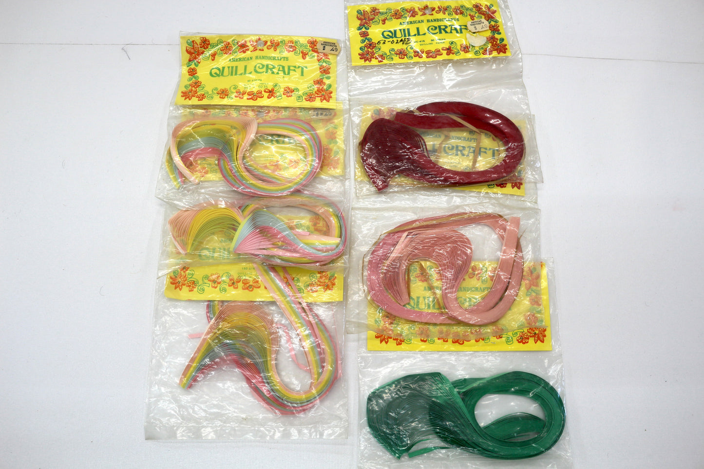 Quilling Paper – 6-Pack Variety Lot (Pastels + Red, Pink & Green)