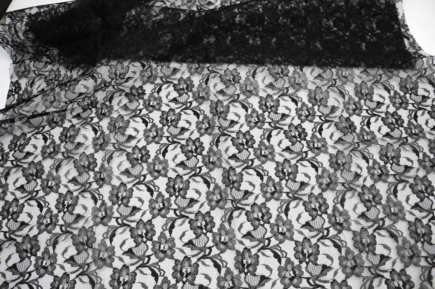 Black Lace Fabric – 55" x 34"