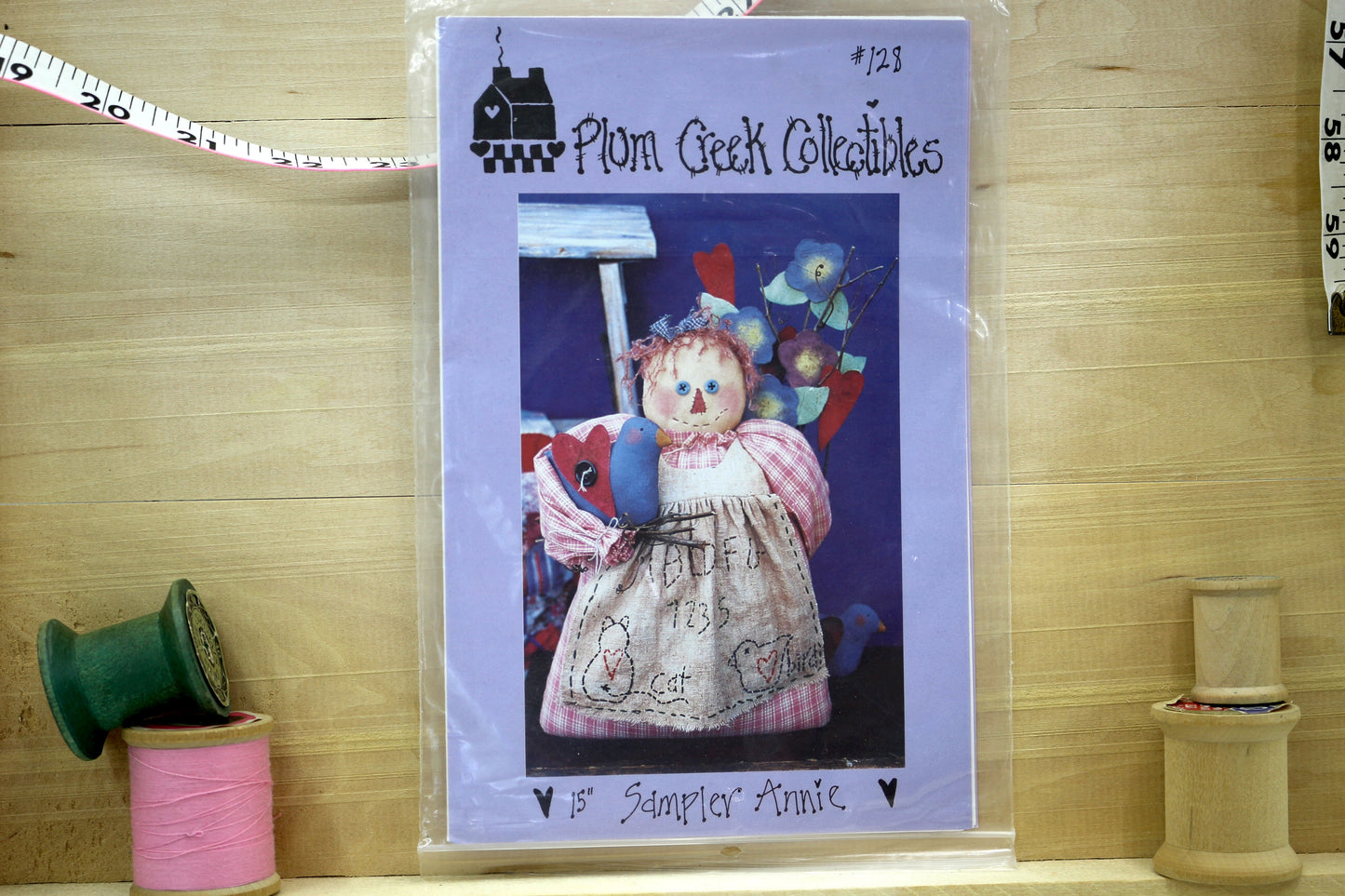 Plum Creek Collectables 15" Sampler Annie Doll Sewing Pattern