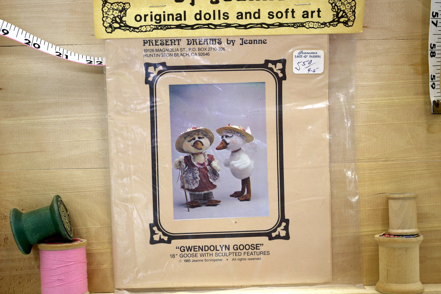 Present Dreams Gwendolyn Goose 18" Doll Sewing Pattern