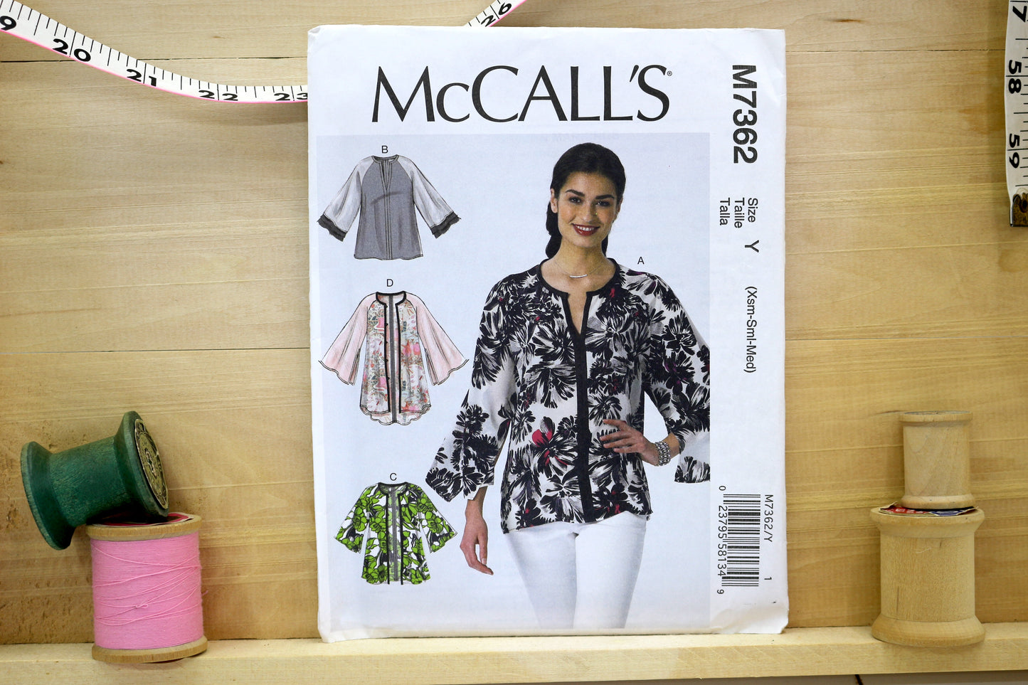 McCalls 7362 Mises Tops and Jackets size 4-26 Sewing Pattern