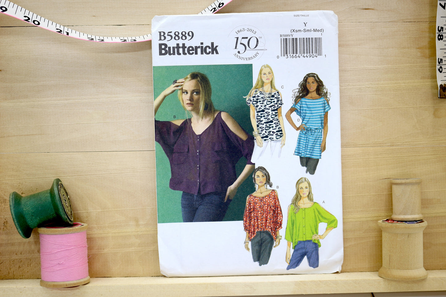 Butterick 5889 Youth Top, Tuni, and Belt Sewing pattern size 4-26