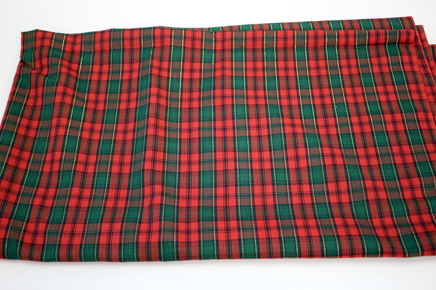 Christmas Plaid Cotton Fabric – 46" x 3 Yards