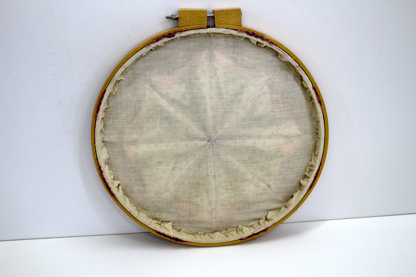 14" Quilted Star Hoop Art – Ready to Hang