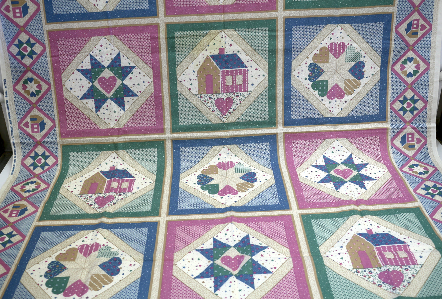 Country Home Quilt Panel – 44" x 1.75 Yards
