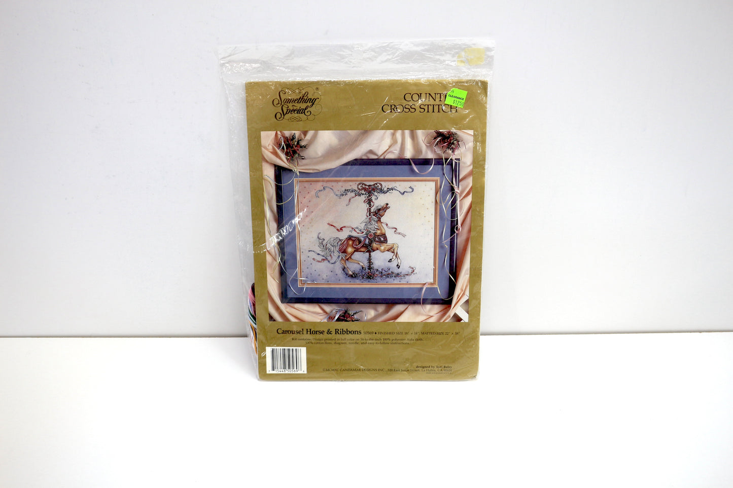 “Something Special” Carousel Horse Cross-Stitch Kit – Ribbons Theme