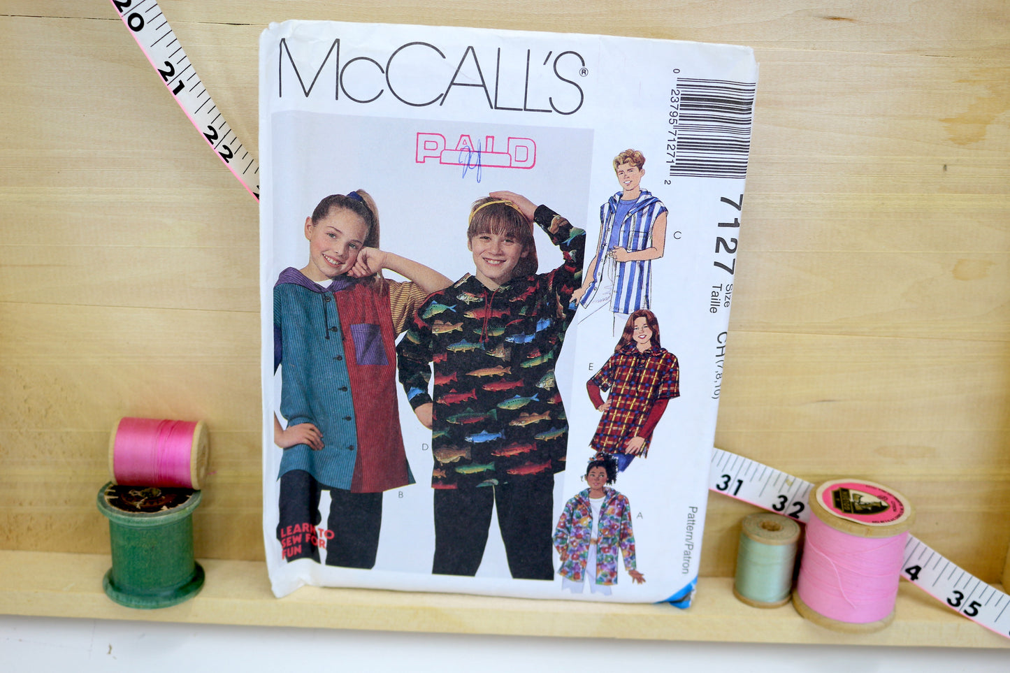 McCall's 7127 Childrens Top Sewing Pattern