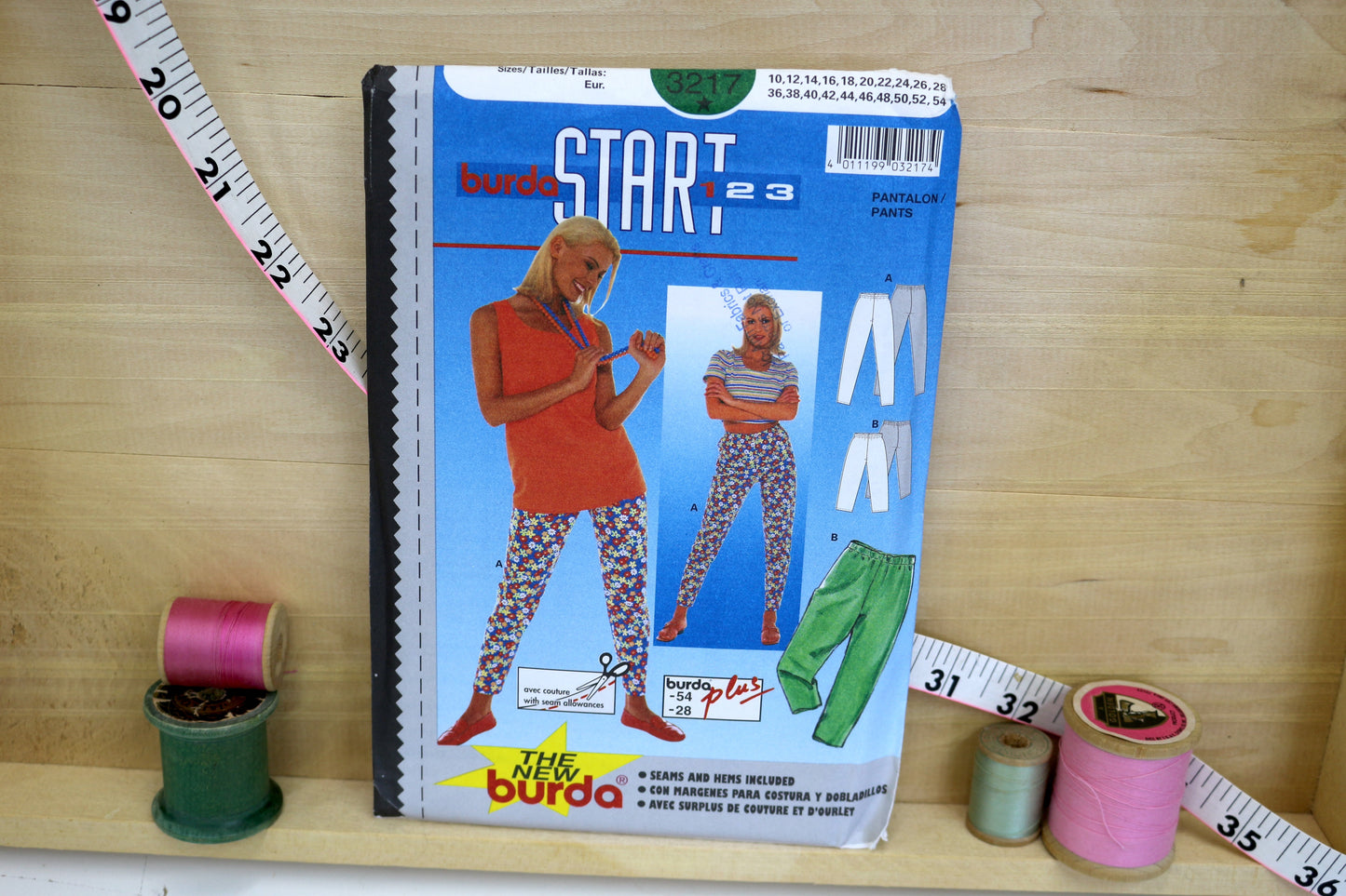 Burda Pants Sewing Pattern size 10-28