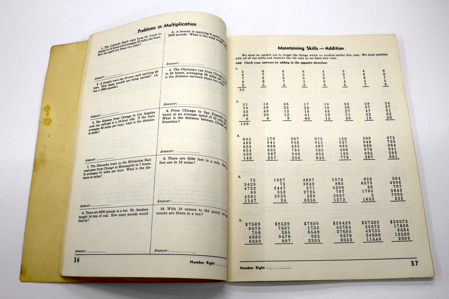 Working with Numbers – Book 5 (Vintage Classroom Book)