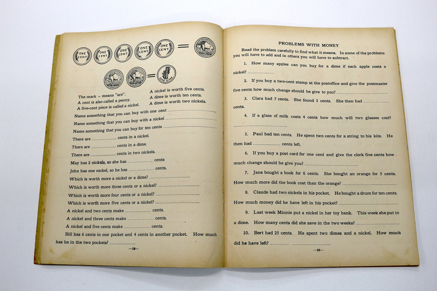 1929 Work and Play in Numberland – Second Grade Book