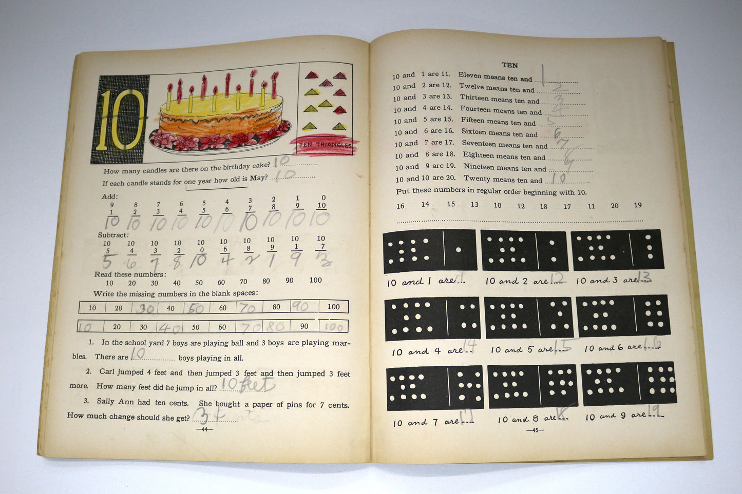 1929 Work and Play in Numberland – Second Grade Book