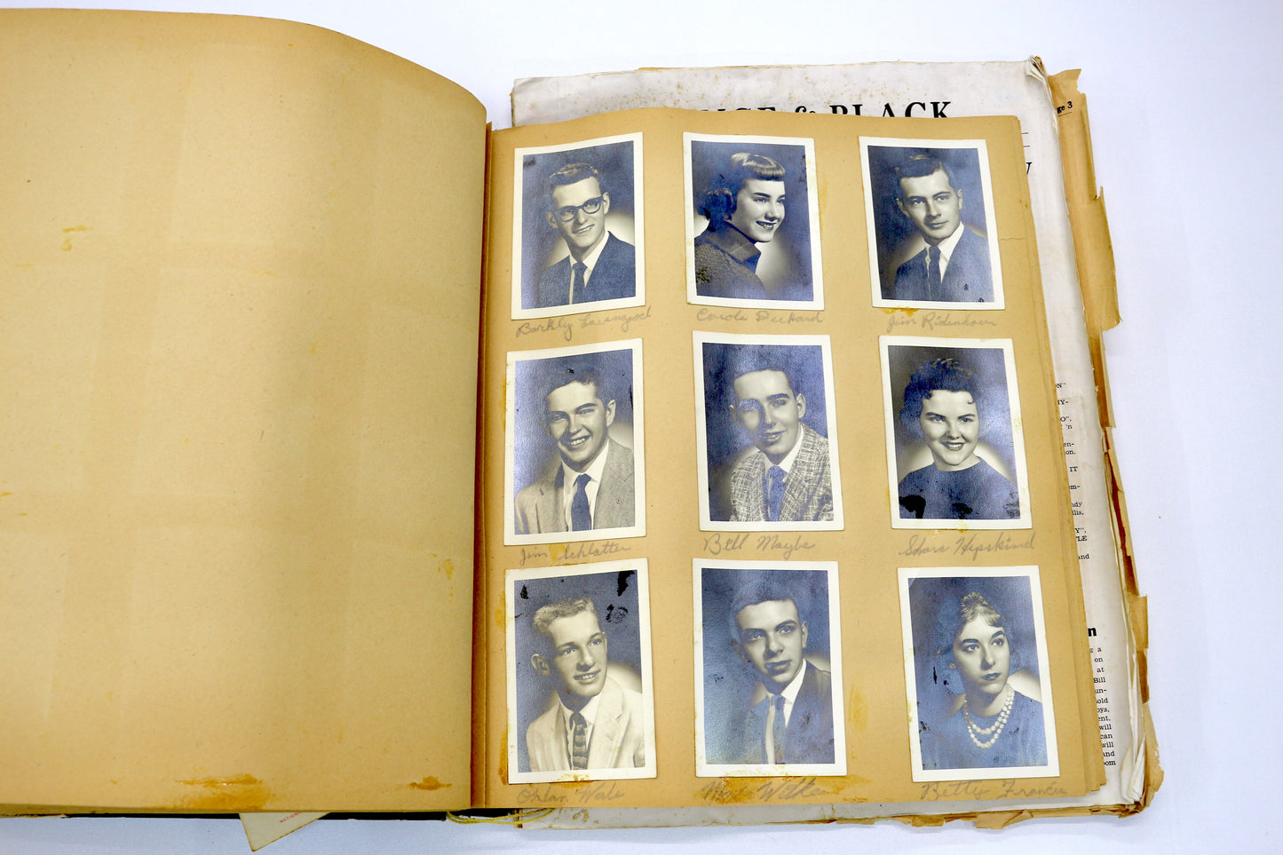 Vintage Scrapbook – 1950s and Up – Personal Memorabilia Collection