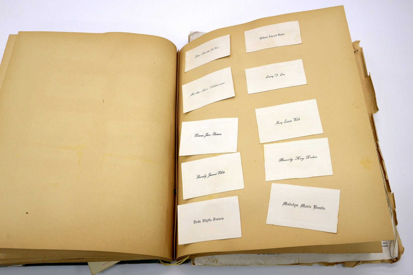 Vintage Scrapbook – 1950s and Up – Personal Memorabilia Collection