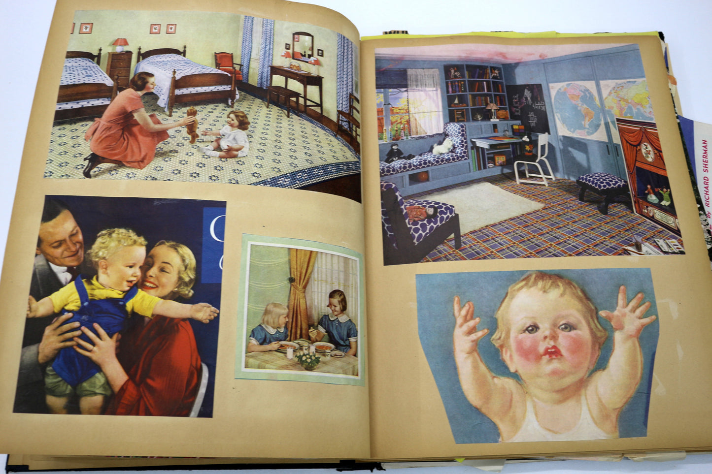 Vintage 1930s–1940s Scrapbook – Norman Rockwell Clippings & More