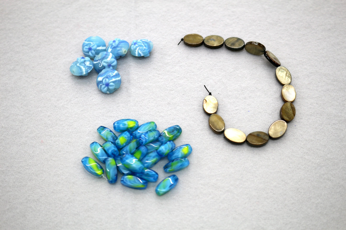 Bundle of Glass Beads – Assorted Shapes & Colors