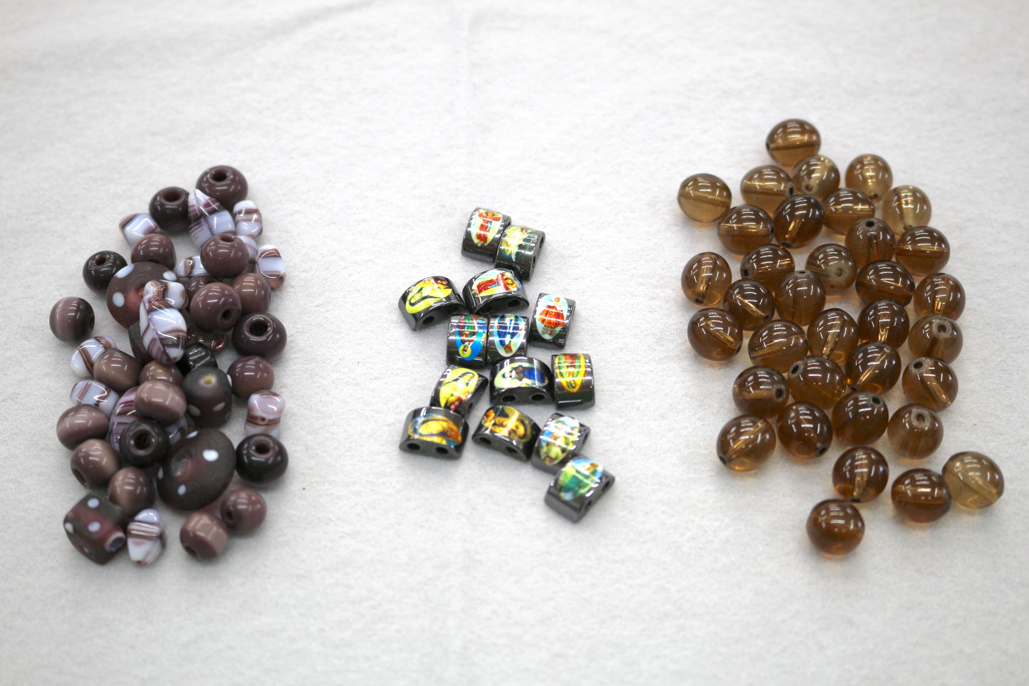 Bundle of Glass Beads – Assorted Shapes & Colors
