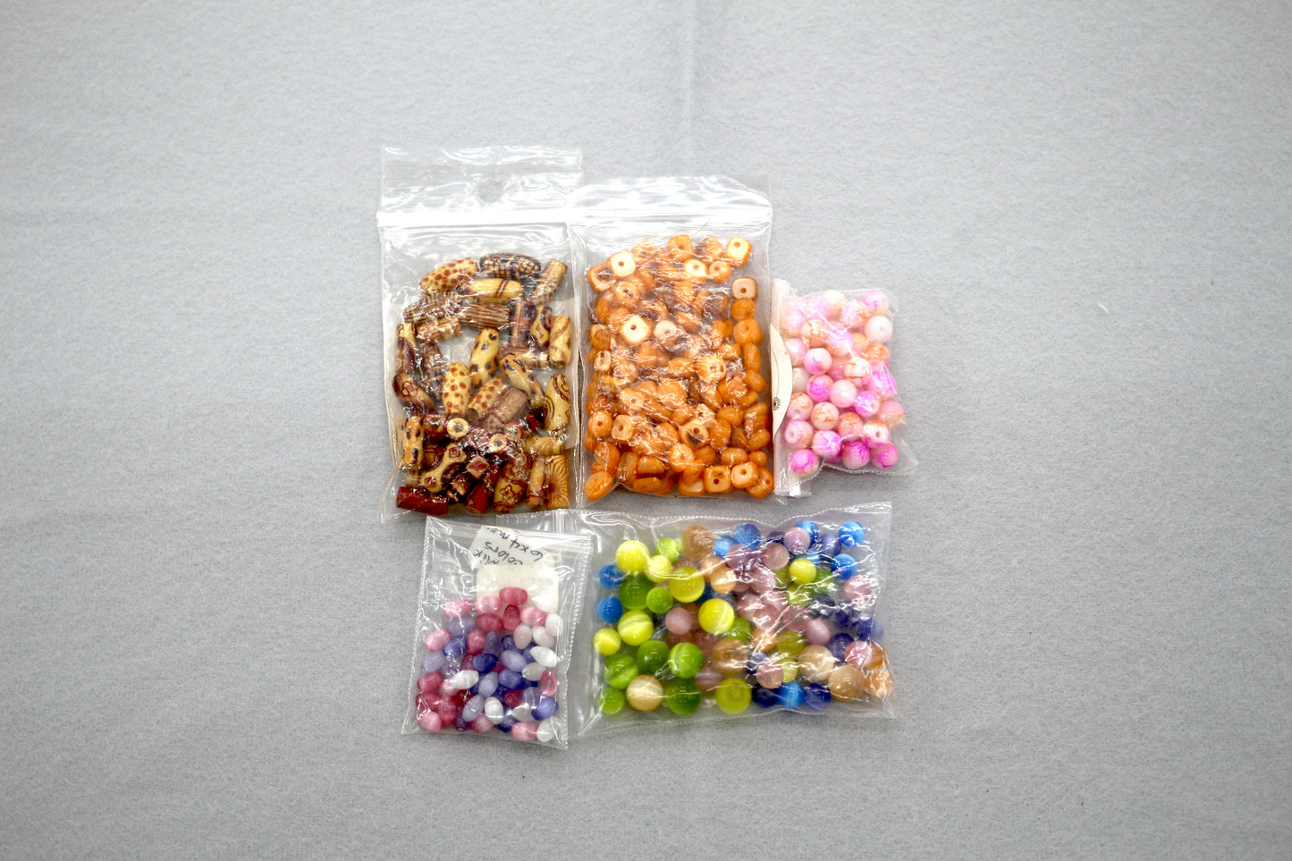 Bundle of Glass Beads – Assorted Shapes & Colors