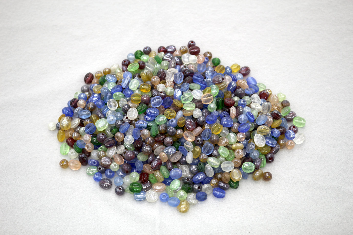 Bundle of Glass Beads – Assorted Shapes & Colors 10OZ