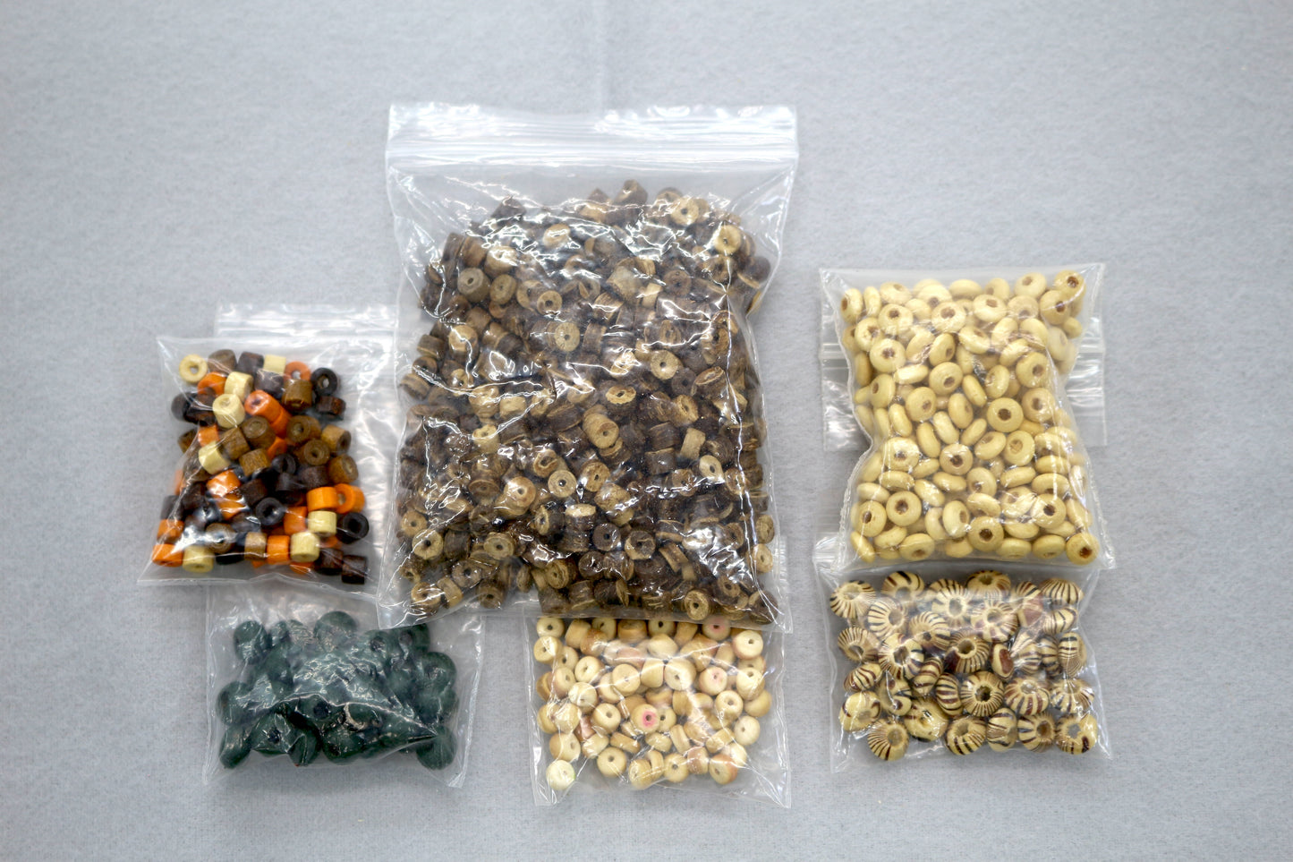 Assorted Wood Bead Bundle – 10 oz
