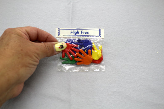 High Five Buttons – Set of Colorful Hand Shapes