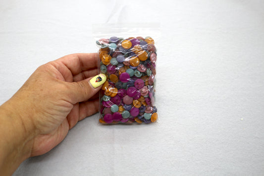 Bag of Colorful Smooth-Back Buttons – Assorted Mix