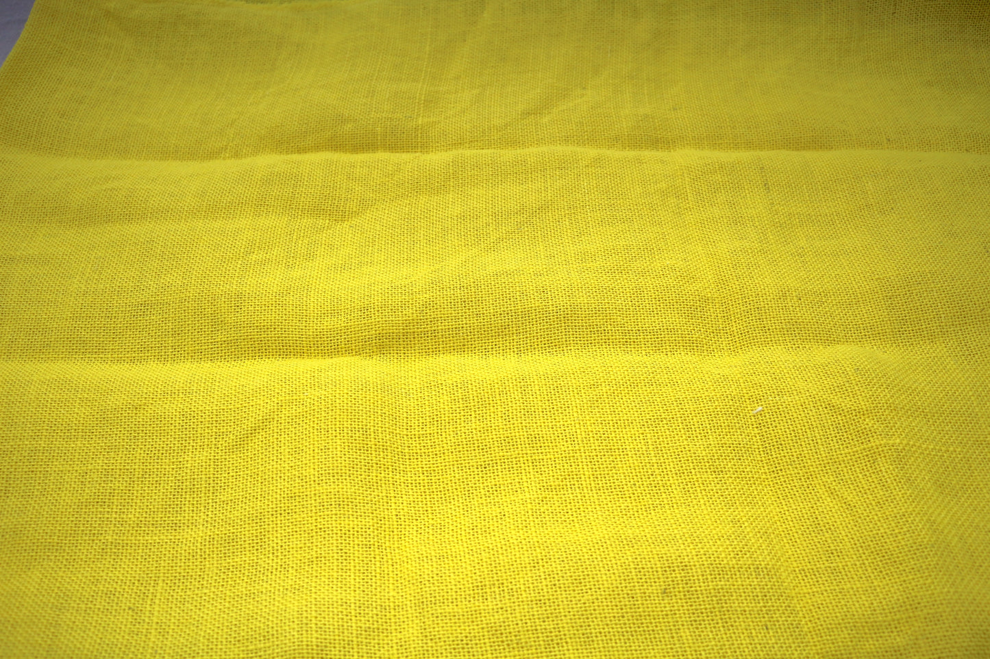 Bright Yellow Burlap Fabric – 56" x 47"