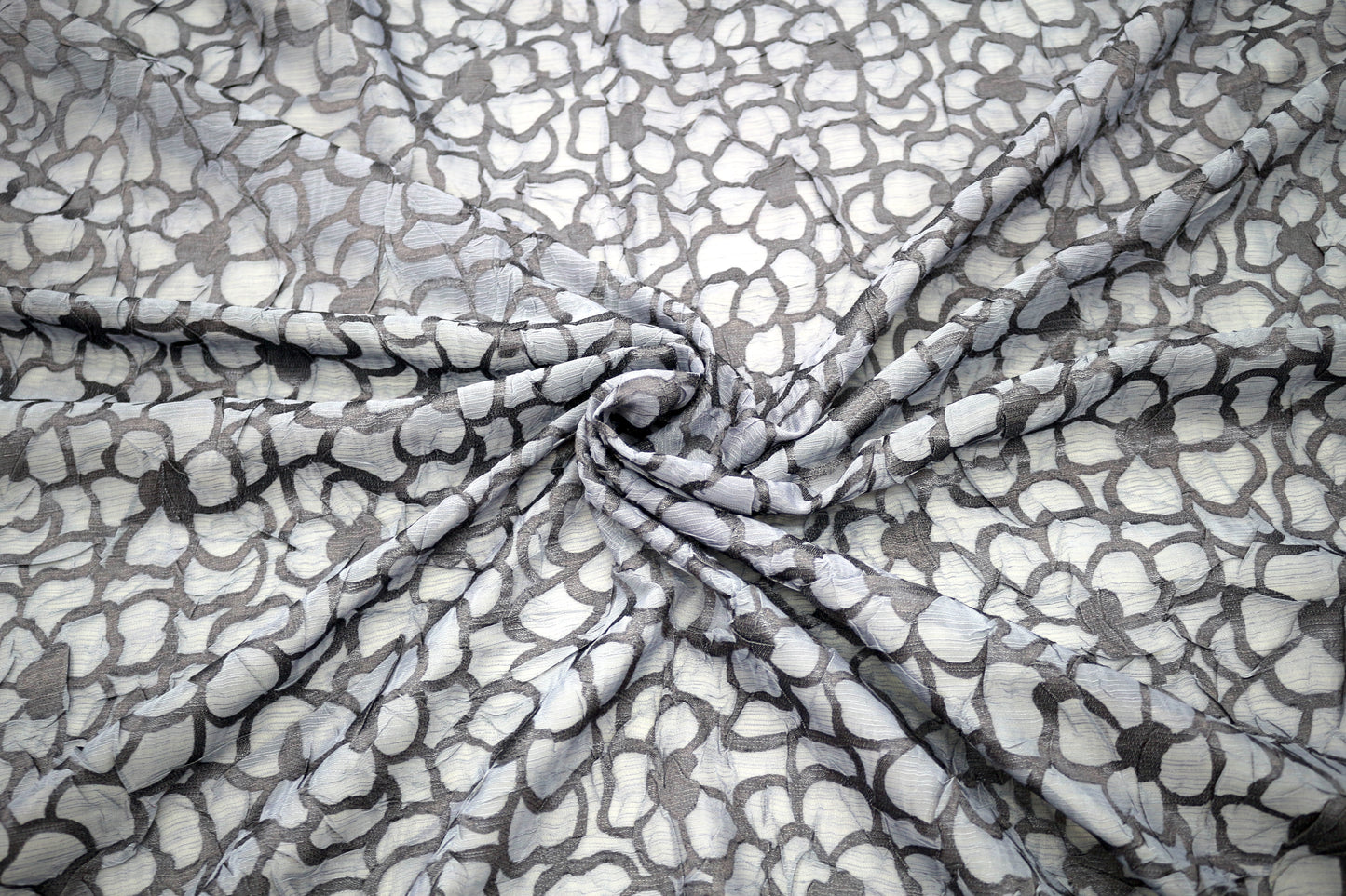 Sheer Blue Floral Fabric – 50" x 50"