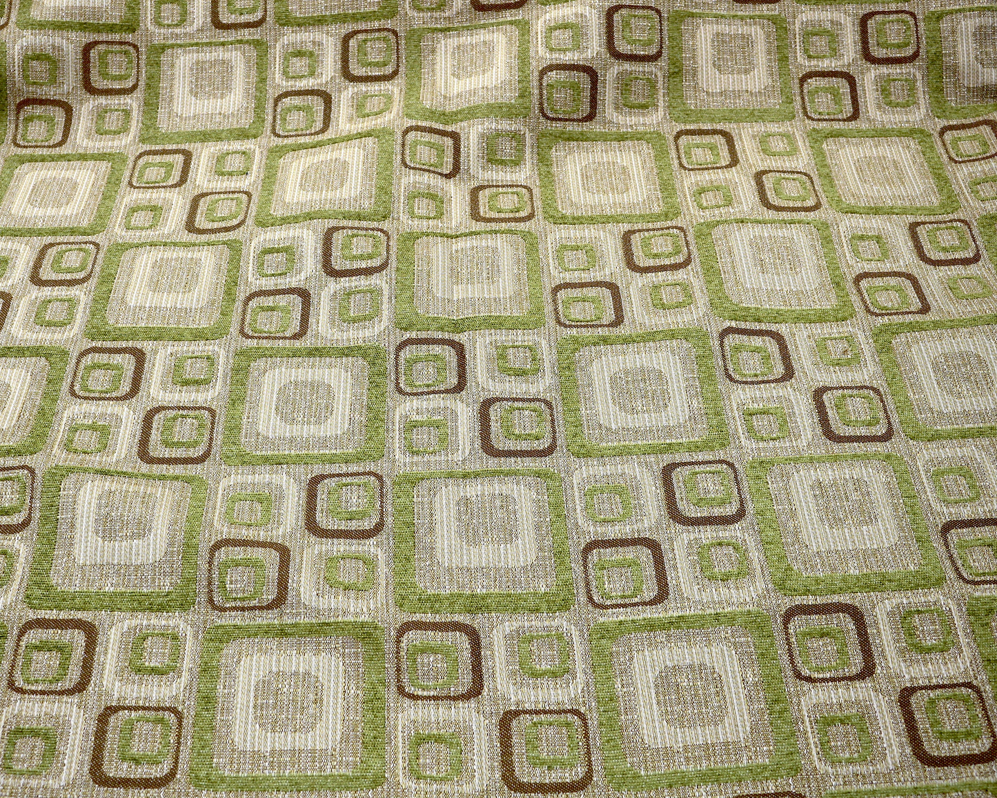 Retro Geometric Upholstery Fabric – 74" x 124"
