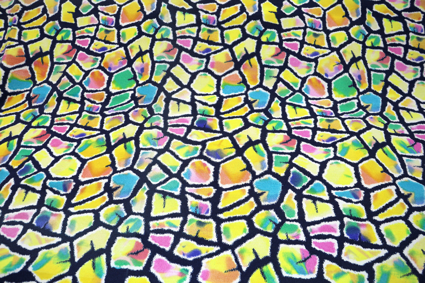 Colorful Stained Glass Outdoor Fabric – 54" x 30"