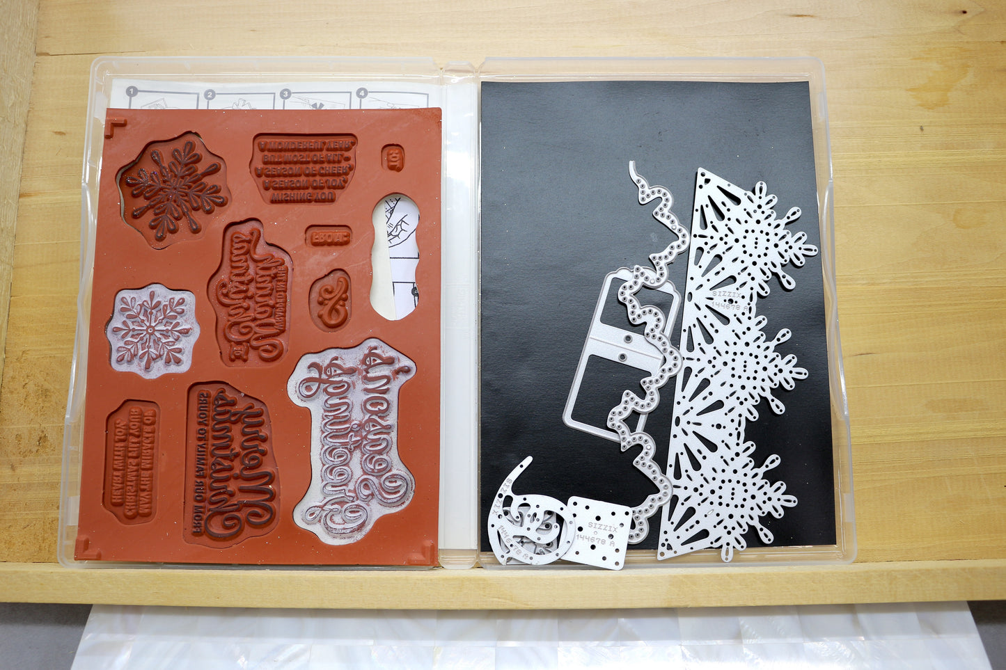 Stampin’ Up! Stamp Sets with Thinlits, Dies, or Embossing - Snowflake Sentiments