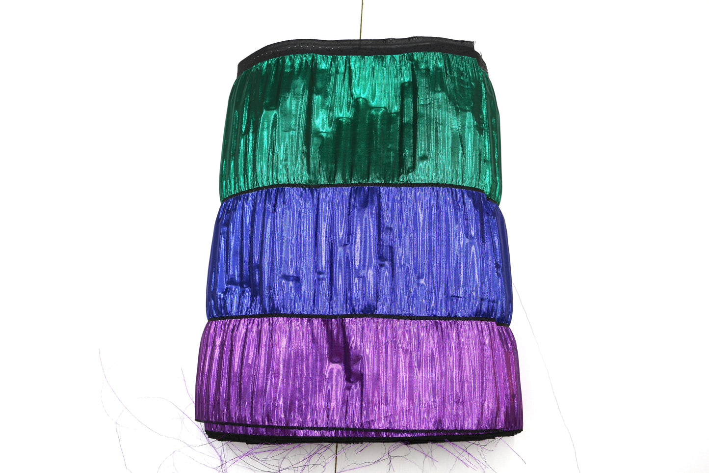 ✨ Metallic Lamé Trim Roll – Green, Blue & Purple – 12" Wide