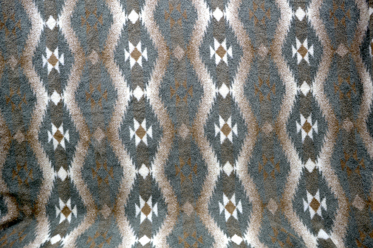 πͺ‘ Soft Short Sherpa Fabric β Geometric Aztec Diamond Print β 63" Wide x 4 Yards