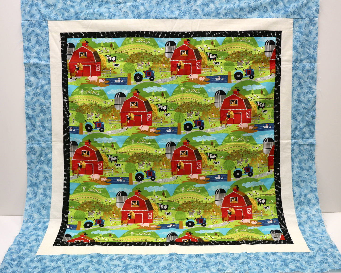 Farm Scene Quilt Top – 36" x 36"