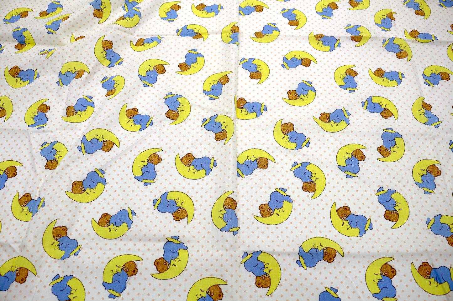 “Moonlight Bears” Cotton Fabric – 45" x 1 Yard