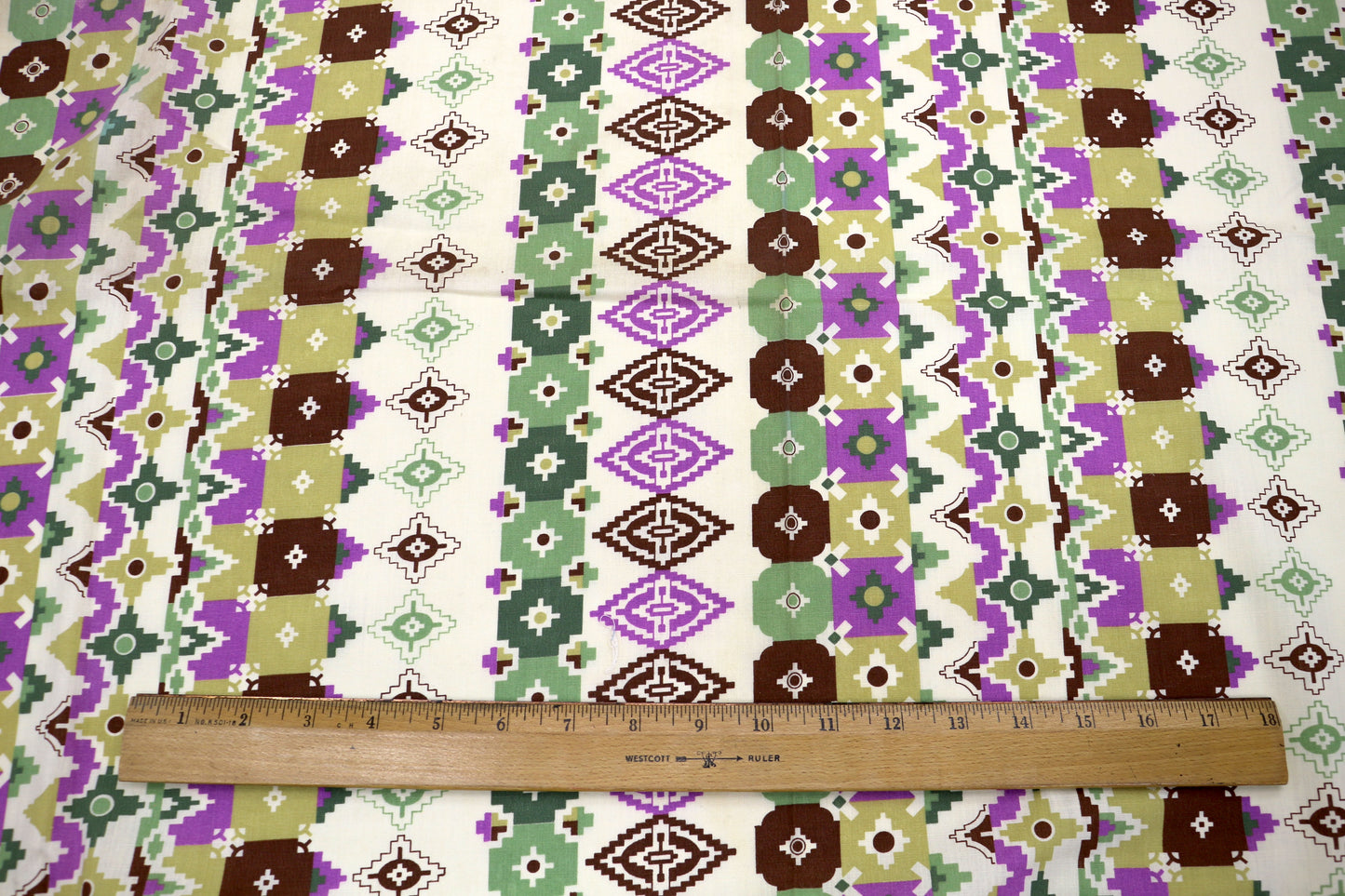 "Southwest Stripes” Cotton Fabric – 44" x 2.5 Yards