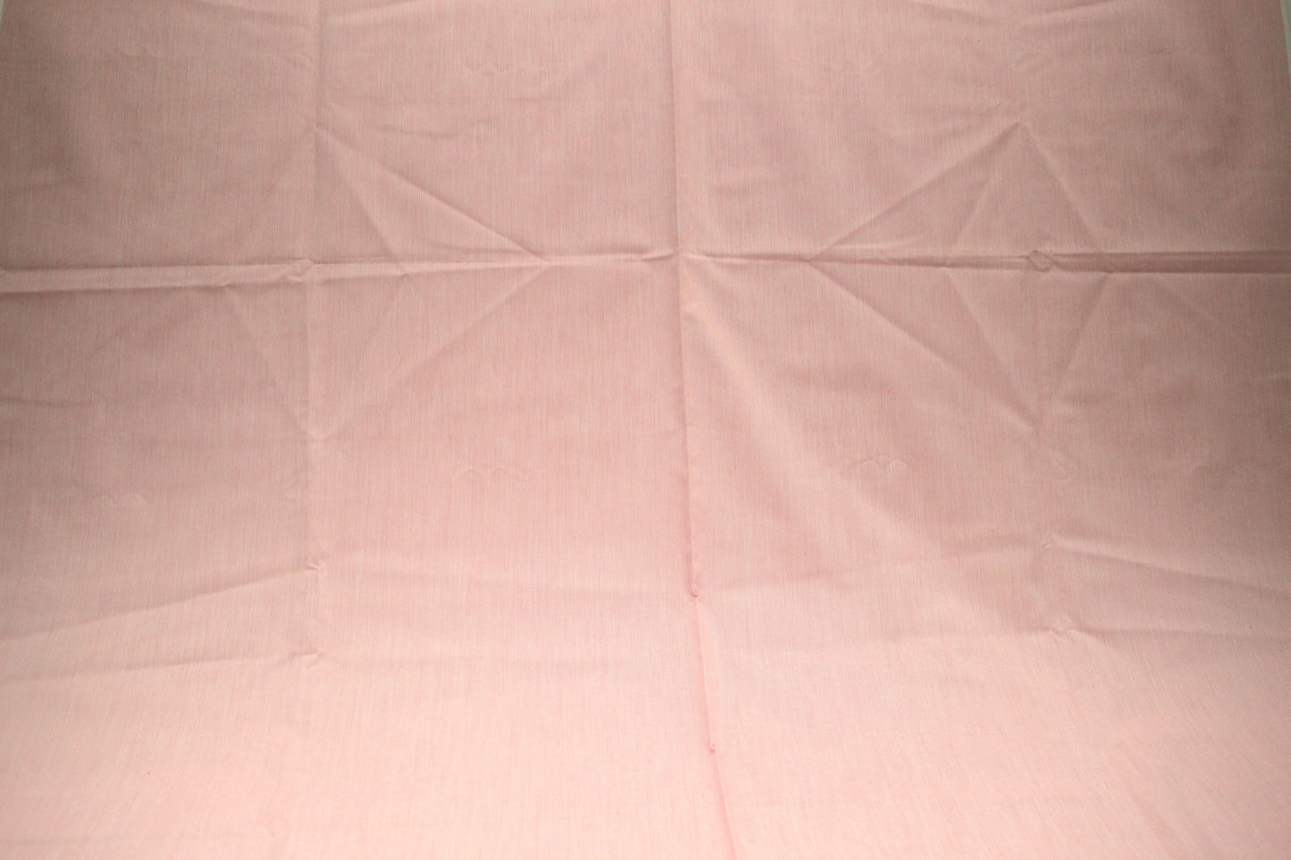“Blush Whisper Stripes” Cotton Fabric – 46" x 2 Yards