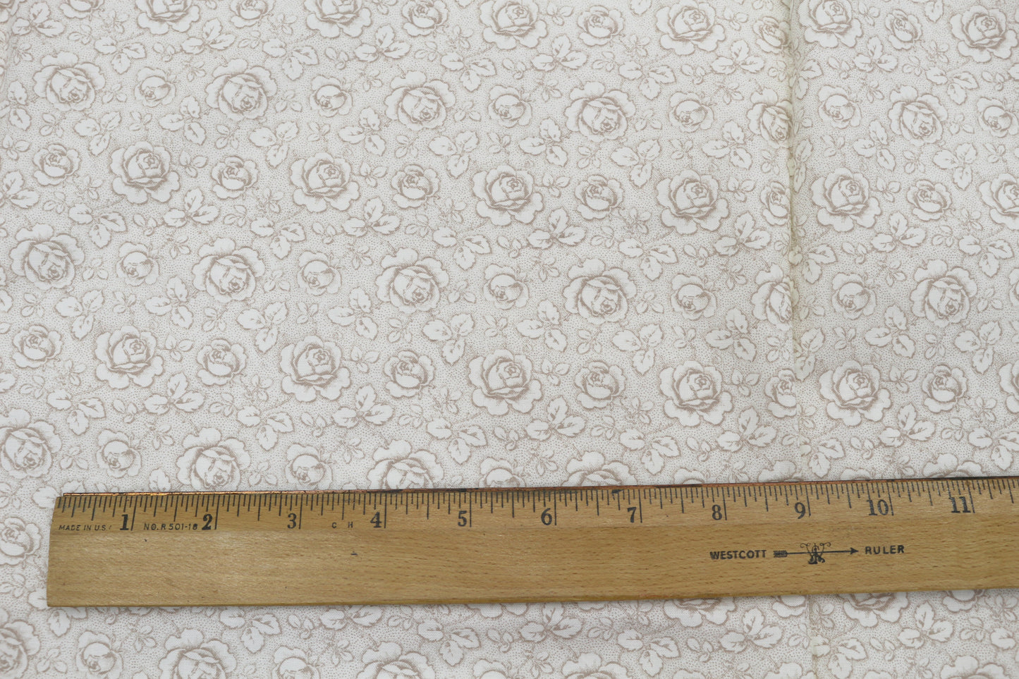 “Whisper Rose” Cotton Fabric – 44" x 2 Yards