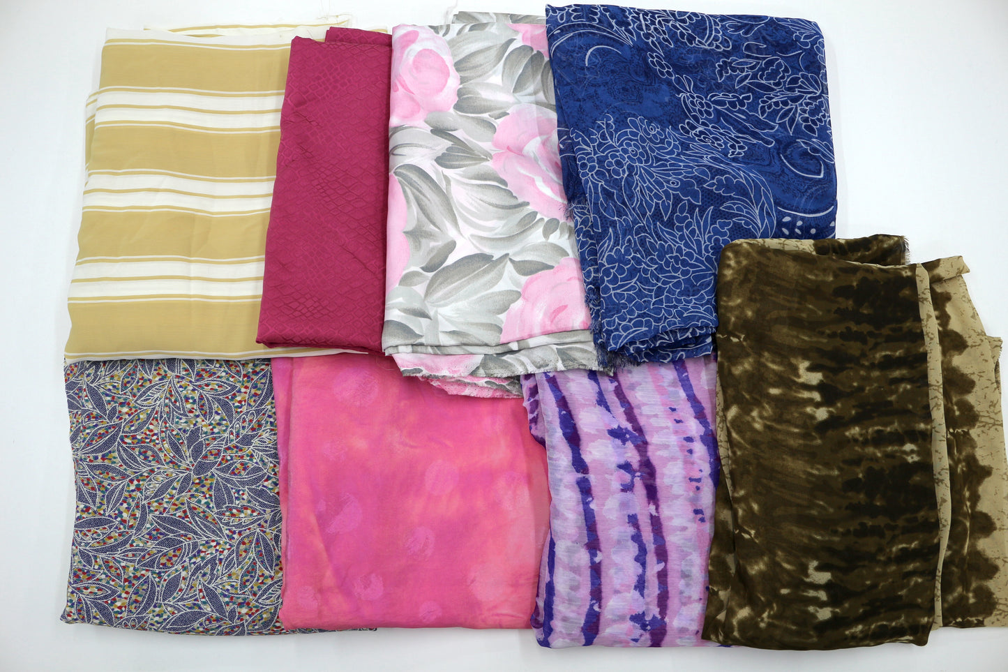 Large Bundle of Sheer & Lightweight Fabrics – Over 24 Yards Total 🌸✨
