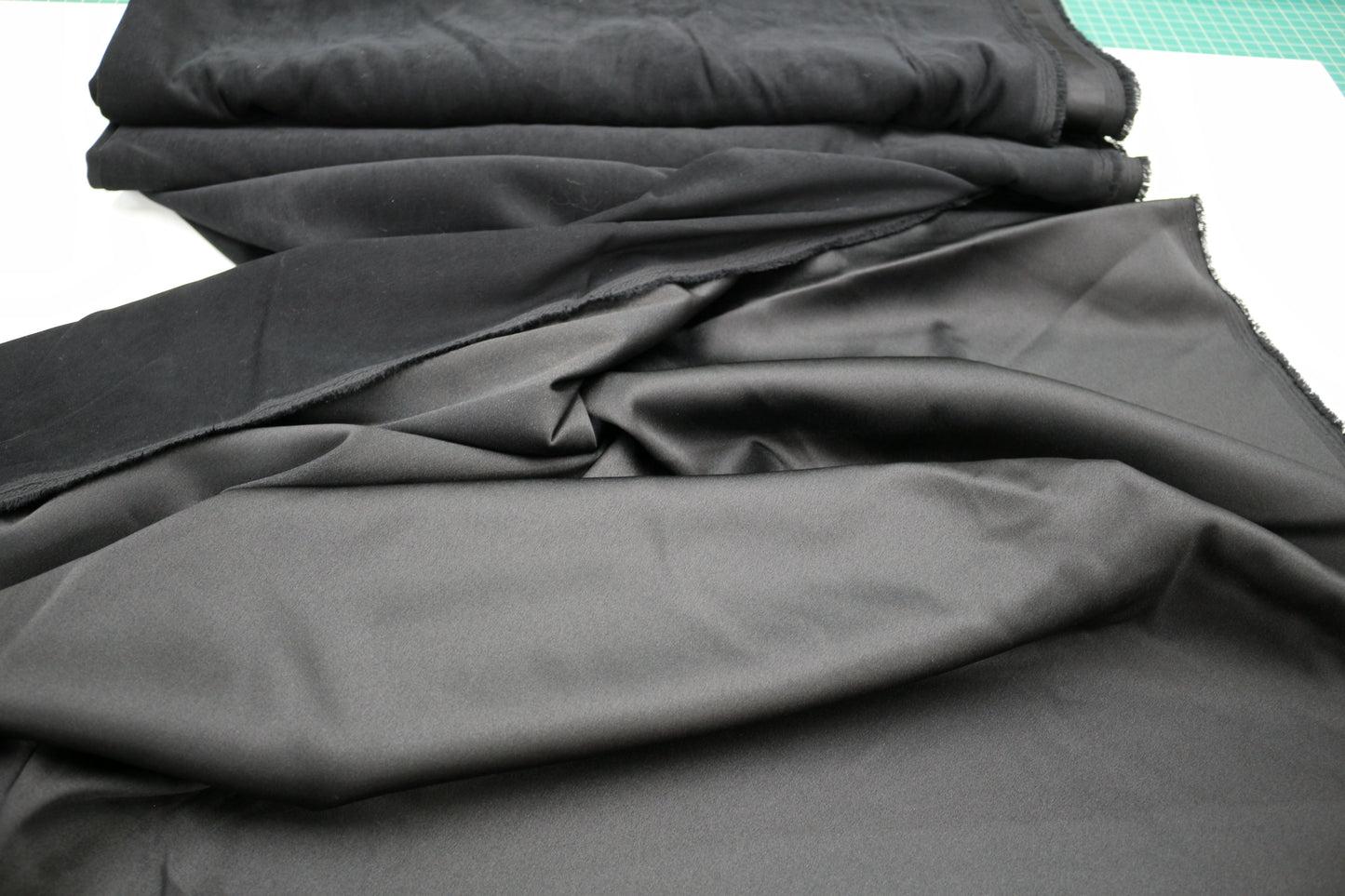 Black Satin Fabric – 47" x 7.75 Yards 🖤✨