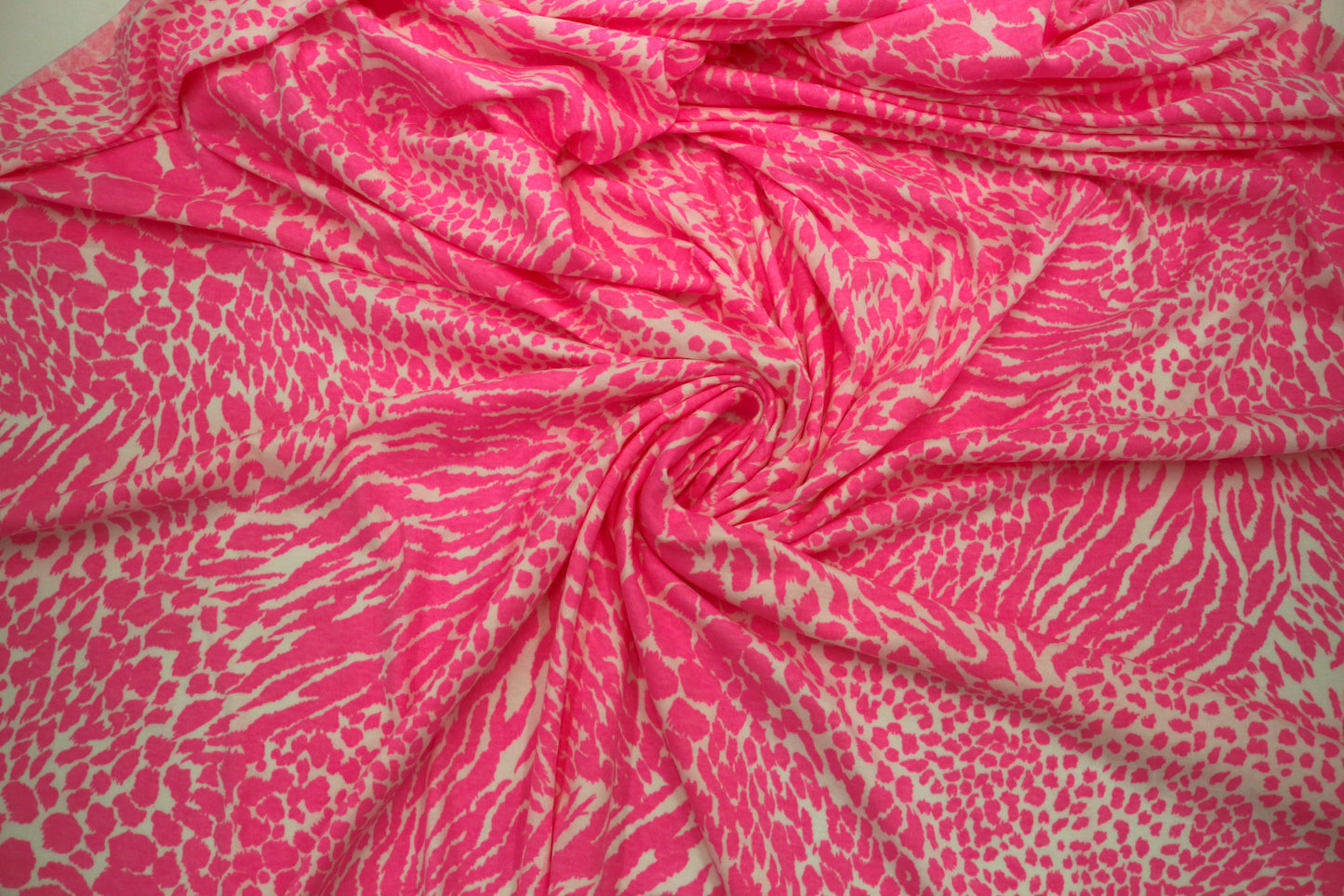Hot Pink Animal Print Knit Fabric β 2-Way Stretch β 60" x 5 Yards ππ