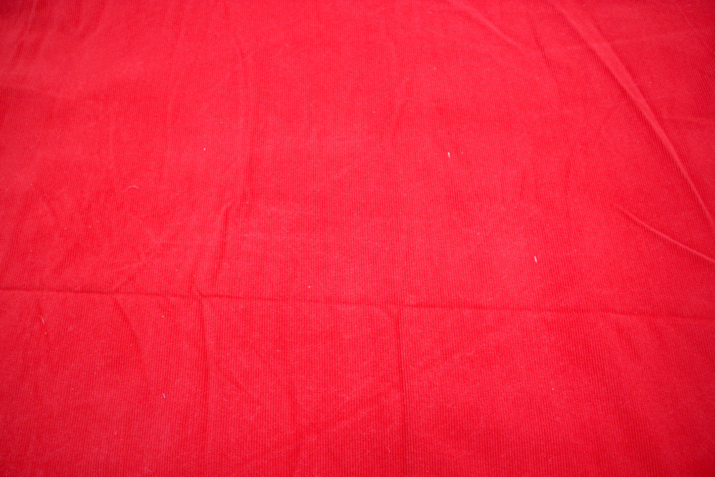Red Corduroy Fabric – 61" x 2.5 Yards ❤️
