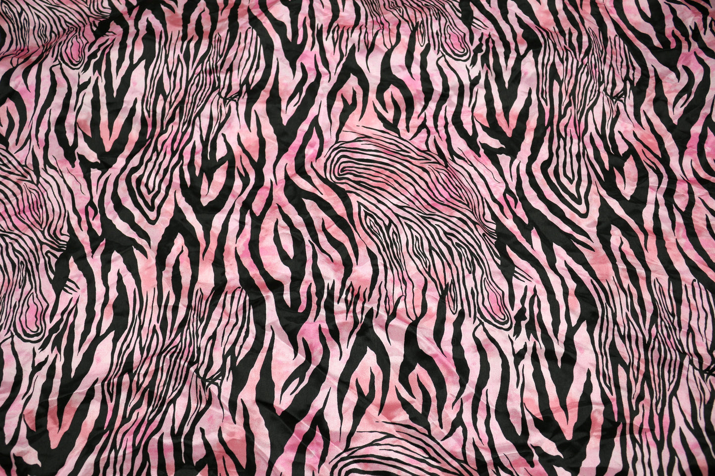 Pink Zebra Satin Fabric β 45" x 3.5 Yards π€π