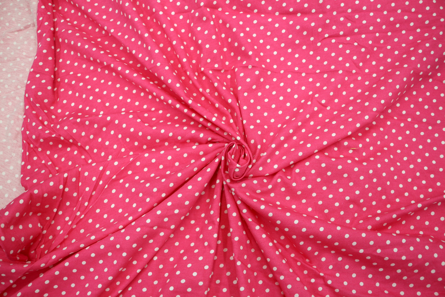 Lady Glitter Sparkles β Bright Pink Polka Dot Satin Fabric (54" x 3 Yards) πβ¨