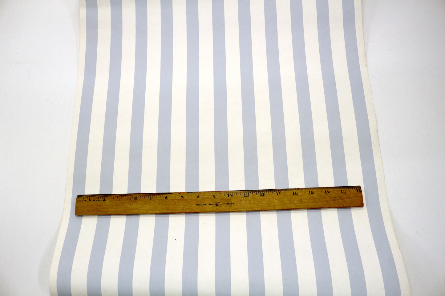 Vintage Wallpaper Roll – Blue Stripe – $5
