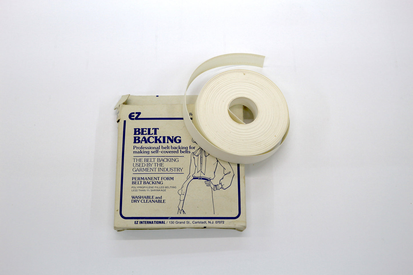EZ International Belt Backing – 1" Wide (Half Roll Remaining)