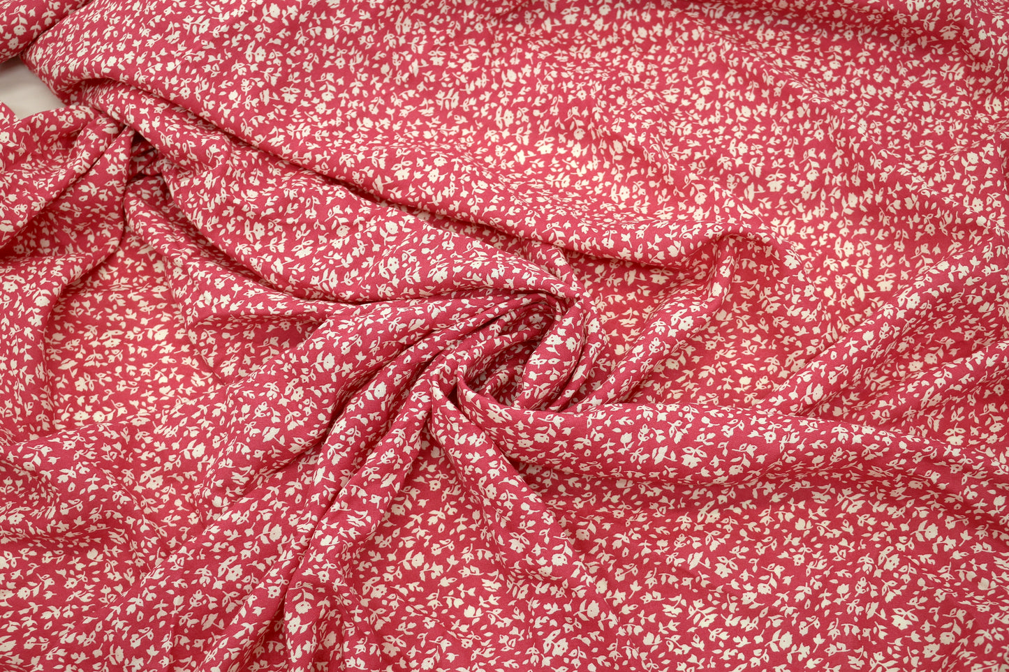 Pink Floral Cotton Blend Fabric – 60" Wide x 4 Yards